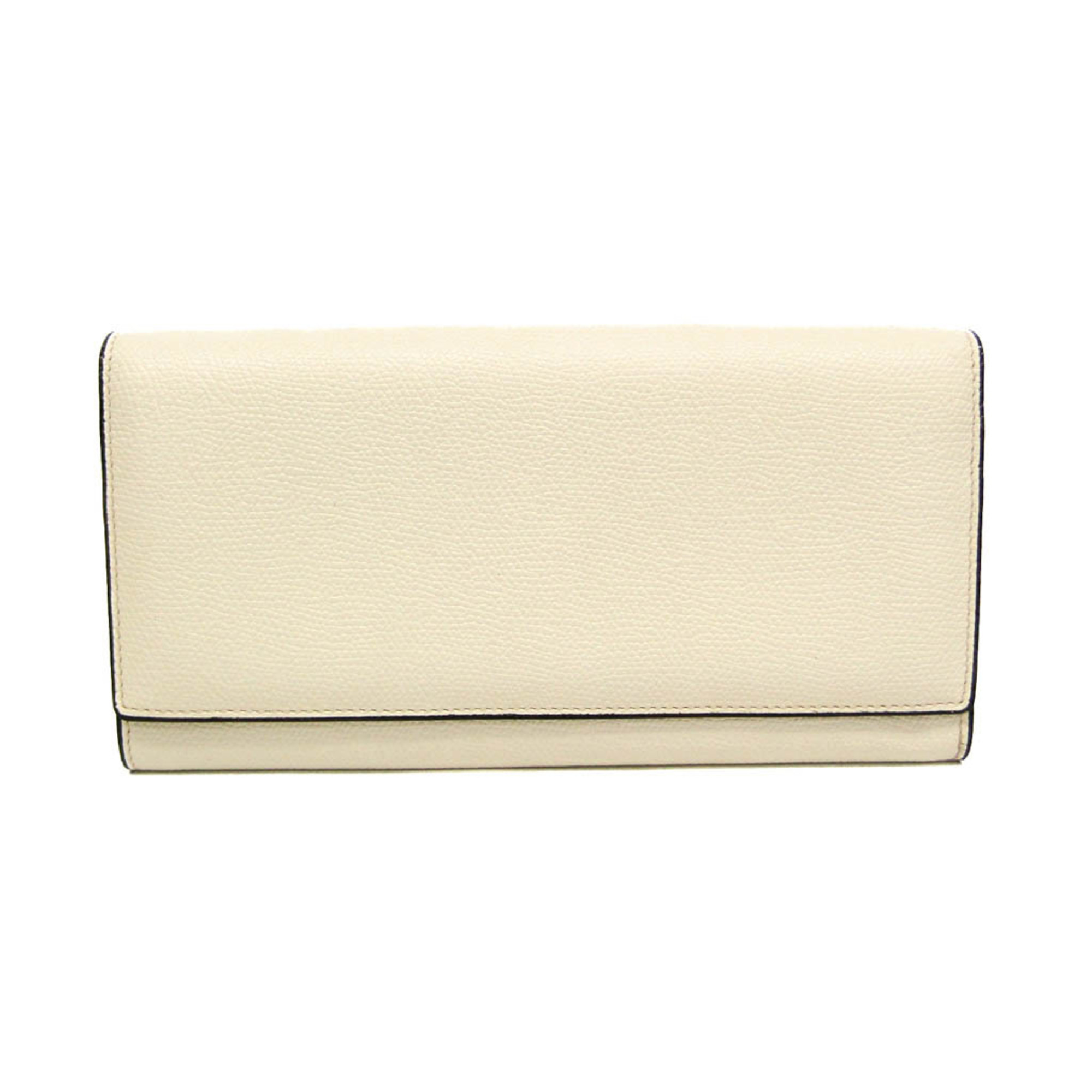 Valextra Removable 12 Card Holder V9l15 Men,Women Leather Long Wallet (Bi-Fol...